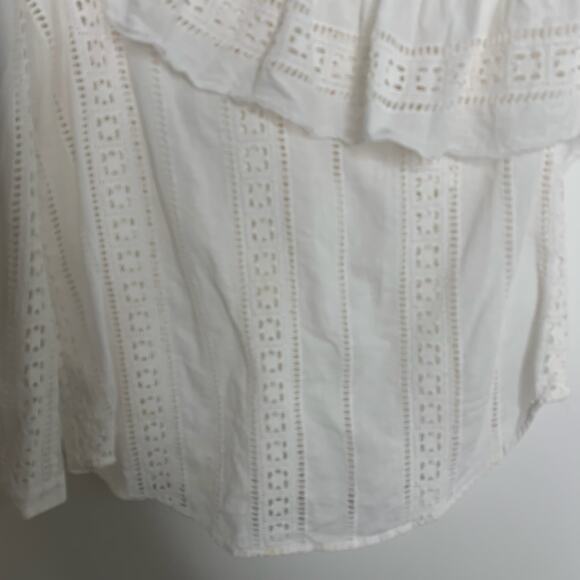 Veronica Beard Cruz Eyelet One Shoulder Top Womens Size 6 - Picture 14 of 16